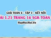 Bài 1.21 SGK Toán 6 tập 1 Kết nối tri thức